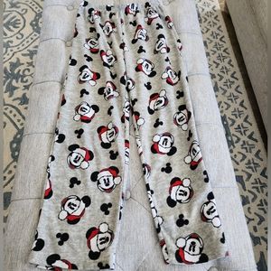Disney Mickey Santa Fleece Size 12 Pants Boys or Girls